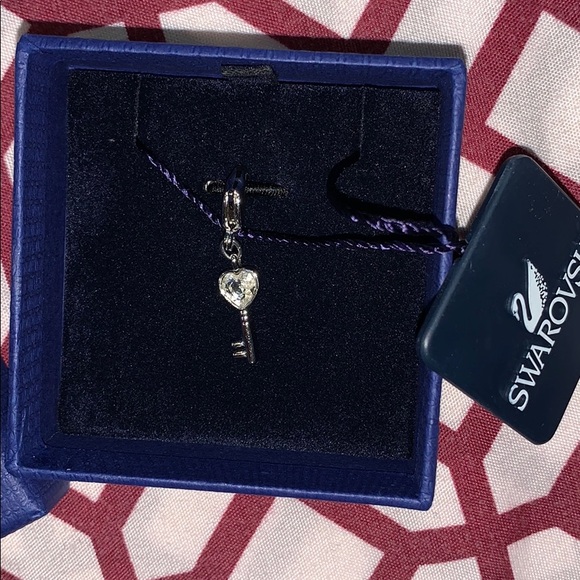 Swarovski Accessories - Heart Key Swarovski Charm